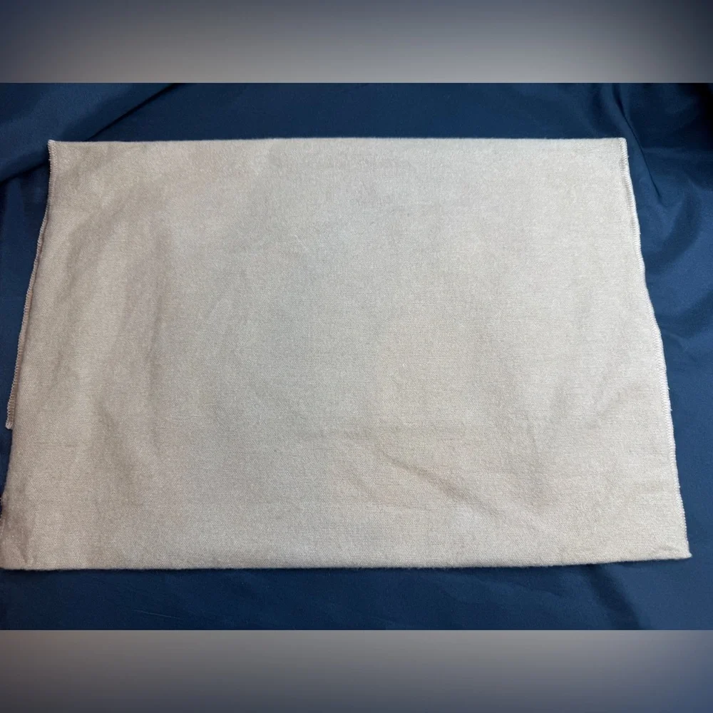 Louis Vuitton Beige Dust Bag with LV Logo
